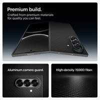 Spigen AirSkin Aramid dėklas telefonui Samsung Galaxy Z Fold 7 - juodas