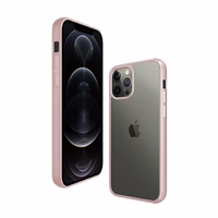 PanzerGlass ClearCase dėklas telefonui iPhone 12 Pro Max – permatomas ir rožinis