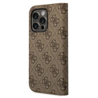 Guess GUBKP14XHG4SHW iPhone 14 Pro Max 6.7 "ruda / ruda knyga 4G Vintage Gold Logo