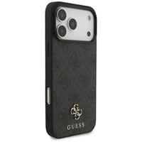 Guess 4G Small Classic Logo MagSafe dėklas iPhone 17 Pro Max - juodas