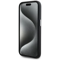 Karl Lagerfeld FW Metal Plate Magnetinis iPhone 15 Pro Max dėklas - juodas