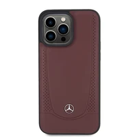 Mercedes MEHCP15LARMRE iPhone 15 Pro 6.1" raudonas/raudonas kietas dėklas Odinis Urban Bengale