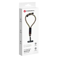 FORCELL F-DESIGN R10X40 riešo telefono virvelė su reguliuojamu ilgiu (maks. 20cm kilpoje) žalia rožinė violetinė