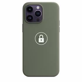 Dėklas "Silicone Case v2" skirtas iPhone 14 Pro / Olive / su įpakavimu
