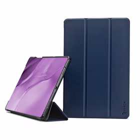 Dėklas Reach Smart Leather Samsung T580/T585 Tab A 10.1 2016 tamsiai mėlynas