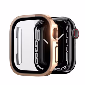 LCD apsauginis stikliukas/dėklas Dux Ducis Hamo Apple Watch 44mm rožinis