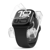 Ringke Dual Easy Pro 2 dalių apsauginė plėvelė Apple Watch 10 42mm laikrodžiui - skaidri