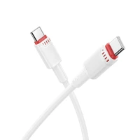 Borofone Kabelis BX110 Beneficio - Type C į Type C - 60W 3A 1 metras baltas