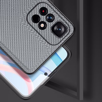 Dux Ducis Fino dėklas telefonui dengtas nailono medžiaga Poco M4 Pro 5G mėlyna