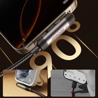 Joyroom S-A56 EnjoyX serijos 90° USB-A - Lightning 3A kabelis 1.2m - juodas