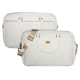 Wonder Dėklas nešiojamam kompiuteriui 17 colių pico dygsniuotas smėlinas