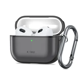 Tech-Protect silikoninis dėklas AirPods Pro 3 matinis juodas