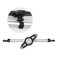 Automobilinis laikiklis dviem galvos atramoms (planšetėms 7"–11") sidabrinis