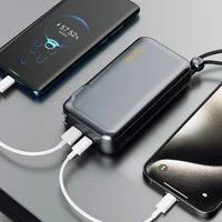 Dudao K25 2in1 10000mAh 3-jungčių išorinė baterija įkroviklis - pilkas