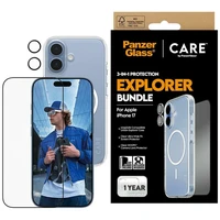 CARE by PanzerGlass flagmanas tyrinėtojas 3in1 dėklas + stiklas + lęšis iPhone 17