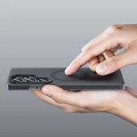 Benks magnetinis Lucid Armor dėklas (0045) Samsung Galaxy S25 Plus Ultra telefonui, titano spalvos