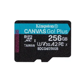 Kingston atminties kortelė 256GB microSDXC Canvas Go Plus Gen4 200MB/s A2 U3 V30