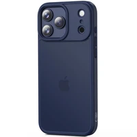 Tech-Protect MagMat dėklas telefonui iPhone 17 Pro - matinės tamsiai mėlynos spalvos