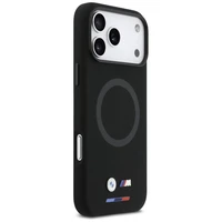 BMW M Silicon Logo MagSafe deklas iPhone 17 Pro Max - juodas