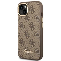 Guess GUHCP14MHG4SHW iPhone 14 Plus 6.7 "rudas/rudas kietas dėklas 4G Vintage Gold Logo