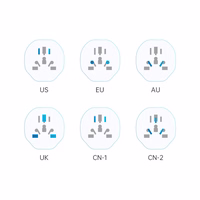 Tech-Protect universalus kelioninis adapteris į ES - baltas