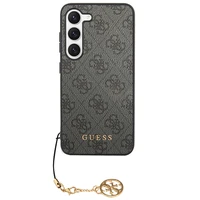 Guess 4G Charms Collection dėklas telefonui Samsung Galaxy A35 - juodas