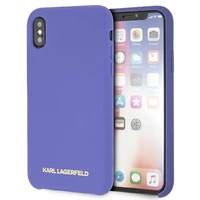 Karl Lagerfeld silikoninis dėklas iPhone X/Xs - violetinis
