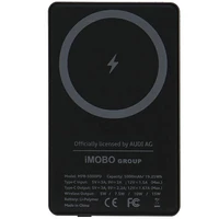 Išorinė baterija Audi Big Logo Magnetinis indukcinis 15W 5000mAh - pilka