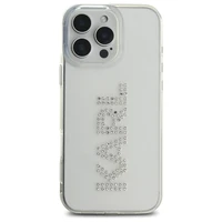 Karl Lagerfeld KLHCP16XHKLSTDCT iPhone 16 Pro Max 6.9" permatomas kietas dėklas IML Rhinestones logotipas