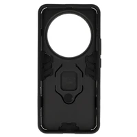 Žiedinis šarvuotas dėklas telefonui Xiaomi 14 Ultra juodas