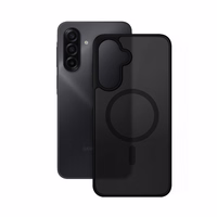 Crong Hybrid Matte Magnetic - MagSafe dėklas Samsung Galaxy A17 (juodas)