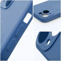 SILICONE MAG COVER dėklas telefonui, suderinamas su MagSafe, IPHONE 11 Pro Max mėlynas