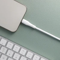 FORCELL F-ENERGY C346 kabelis Type C į Lightning PD 3A 27W Silicone 1 m baltas