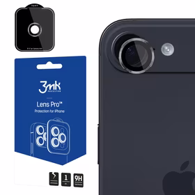 3mk Lens Protection Pro grūdintas objektyvo stiklas iPhone 17 Air telefonui – pilkas