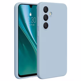 Etteri Silikoninis dėklas for Samsung Galaxy S24 FE šviesiai mėlynas