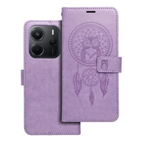 MEZZO knygos dėklas XIAOMI Redmi Note 14 5G sapnų gaudyklė violetinė