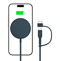 "Tech-Protect QI15W-A44" magnetinis belaidis įkroviklis su "MagSafe" - mėlynas