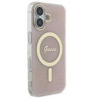Guess IML 4G MagSafe iPhone 16 dėklas - rožinis