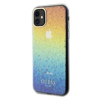 Guess IML Faceted Mirror Disco Iridescent dėklas telefonui iPhone 11 / Xr - įvairiaspalvis