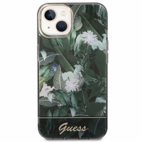 Guess Jungle kolekcija dėklas telefonui iPhone 14 - žalias