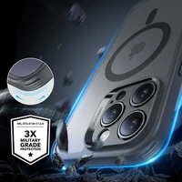 ESR Classic Pro Set Halolock MagSafe iPhone 16 Pro Dėklas telefonui - pilkas