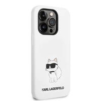 Karl Lagerfeld Silicone Choupette dėklas telefonui iPhone 14 Pro Max - baltas