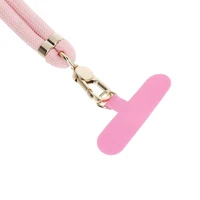 SWING (8 mm) telefono dirželis, telefono pakabukas su reguliuojamu ilgiu / virvelės ilgis 165 cm (maks. 82,5 cm kilpoje) / ant peties arba kaklo – šviesiai rožinis