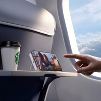 Dudao K28 10000mAh PD 22.5W Magnetinė išorinė baterija su metaliniu dėklu ir žiedo stovu - pilka