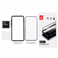 Crong 3D Armor Glass - Tempered glass iPhone Air + installation frame