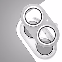 Etteri full camera lens guard for iPhone 17 sidabrinis
