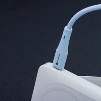 FORCELL F-ENERGY C347 kabelis Type C į Type C QC4.0 PD 5A 100W Silikoninis 1 m mėlynas