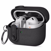 "Tech-Protect" plonas dėklas su kabliuku, skirtas "Samsung Galaxy Buds 3 / 3 FE / 3 Pro" - juodas