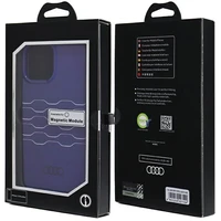 Audi IML Magnetinis dėklas telefonui iPhone 13 Pro Max - mėlynas