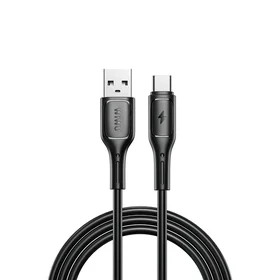 WiWU - Starlink serijos duomenų kabelis Wi-C001 USB A į USB C 2,4A - juodas